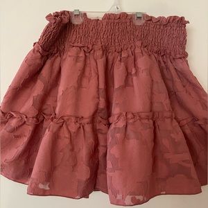 SHEIN, 1XL Burnt pink floral skirt, never worn